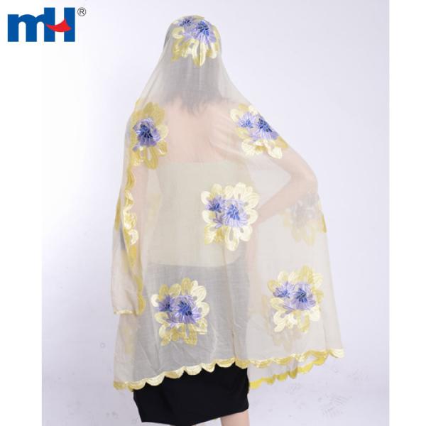 وشاح البوليستر والتطريز