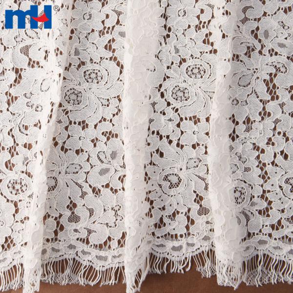 Tecido de renda de nylon e algodão