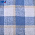 Tissu à carreaux en coton recyclé 12S*12S 190gsm pour chemises