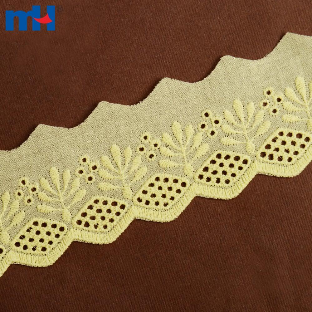 Bordure en dentelle de coton