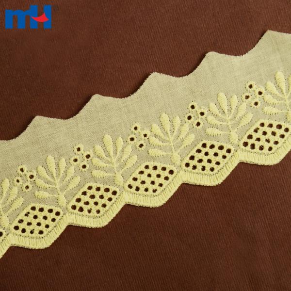 Bordure en dentelle de coton