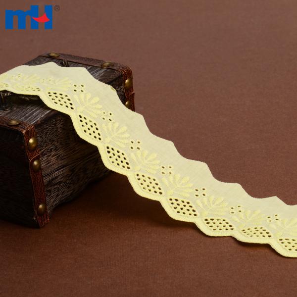 Bordure en dentelle de coton