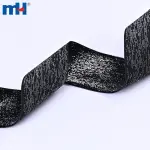 Cinta de terciopelo de nailon brillante con hilos metálicos brillantes.