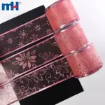 شريط عيد الميلاد المصنوع من الأورجانزا السلكي