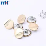 Boutons de jeans en alliage de zinc de 20 mm pour vêtements en jean