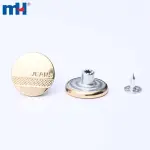 Boutons de jeans en alliage de zinc de 20 mm pour vêtements en jean