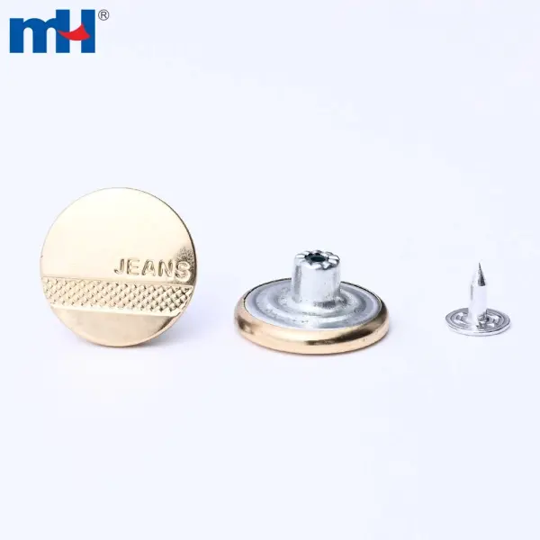 Boutons de jeans en alliage de zinc de 20 mm pour vêtements en jean