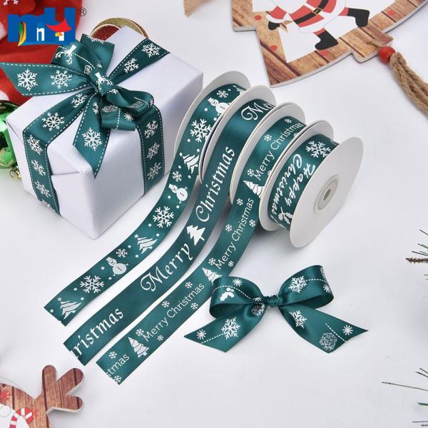 Cintas navideñas estampadas al por mayor.