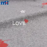 Haftowana tkanina wełniana