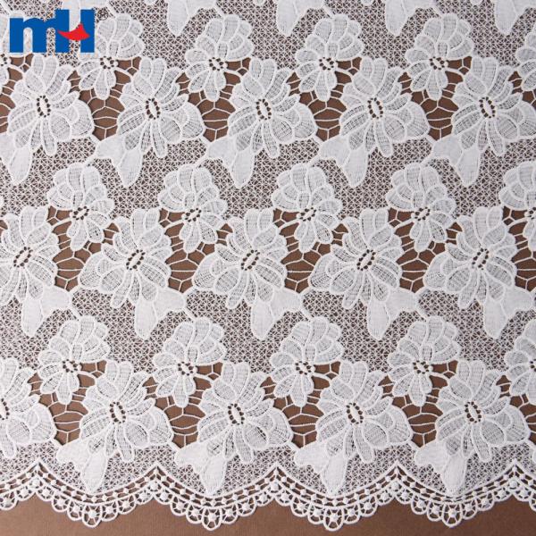 Embroidered guipure lace