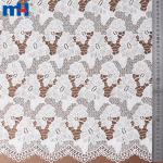 Embroidered guipure lace