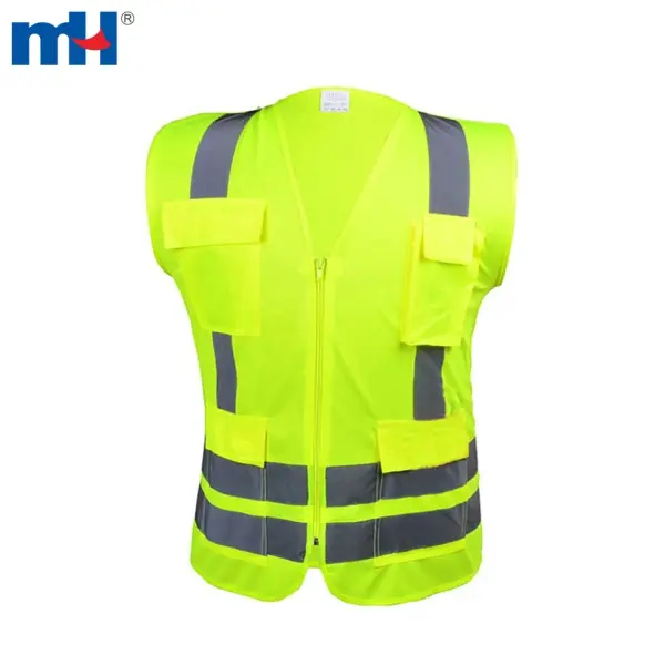 Gilet de sécurité réfléchissant, vêtements de sécurité réfléchissants, gilet de sécurité jaune