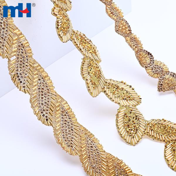 Fournisseur B2B Embellissements de perles adhésives chaudes avec perles de tube de verre et strass