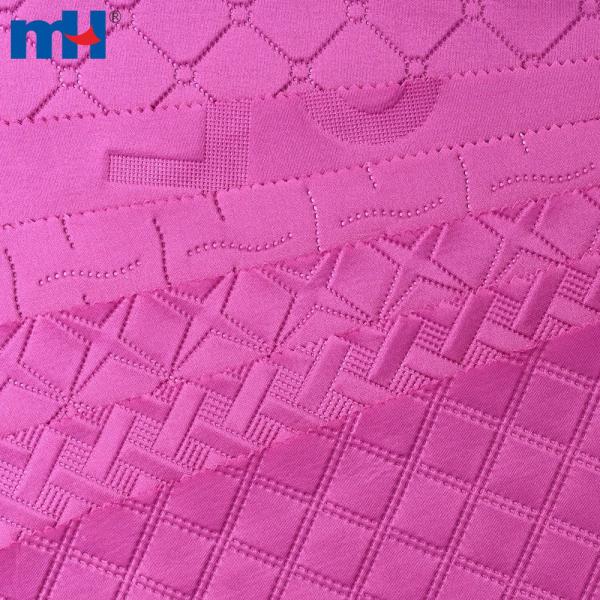 Ultrasonik bo'rttirma bilan 95% polyester va 5% spandex mato