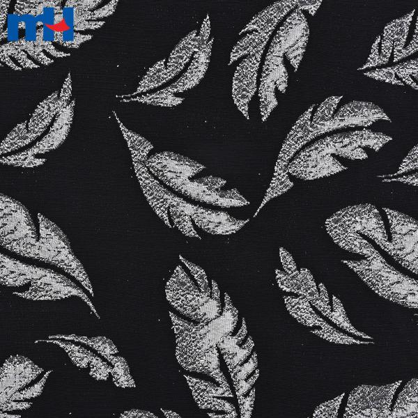 Tecido jacquard metálico elástico para confecção de vestidos
