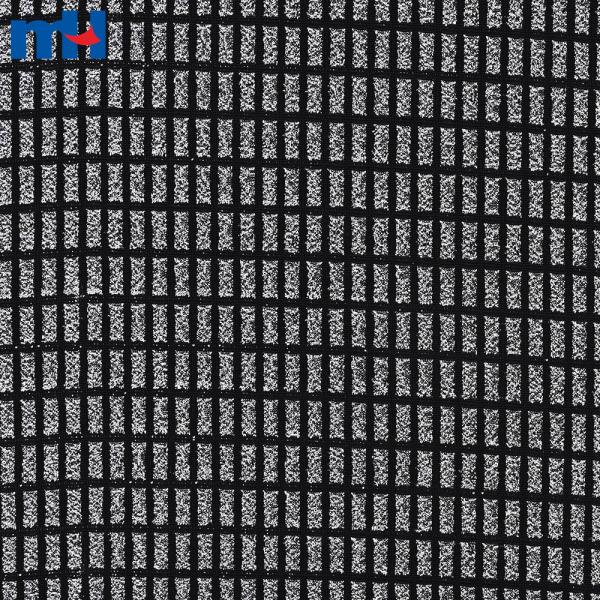 Tecido jacquard metálico elástico para confecção de vestidos
