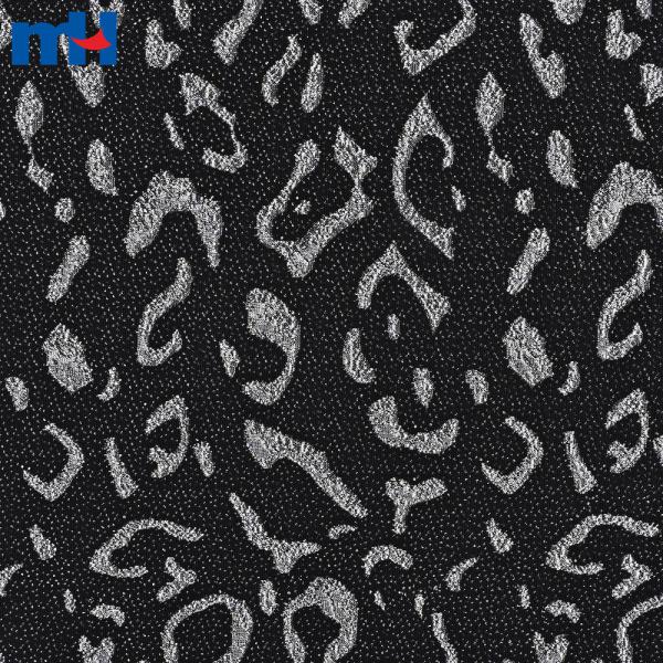 Tecido jacquard metálico elástico para confecção de vestidos