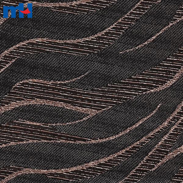 Tecido jacquard metálico elástico para confecção de vestidos