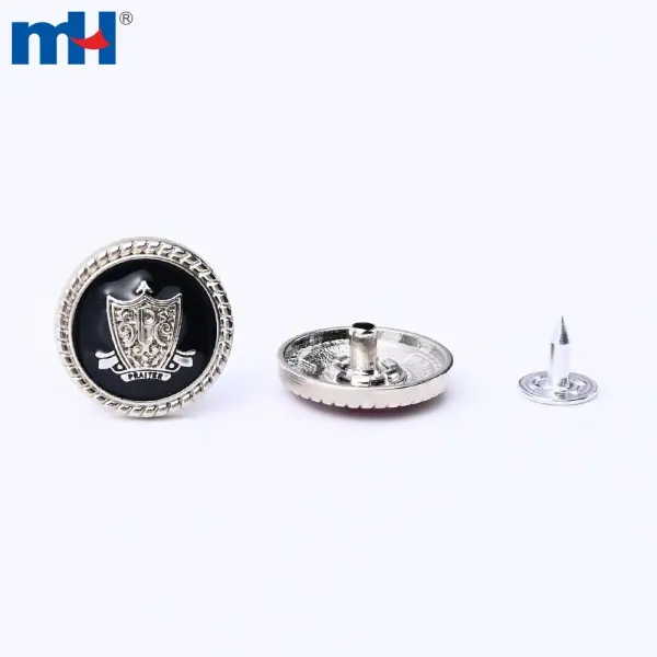 Boutons de jeans en alliage de zinc de 20 mm pour vêtements en jean