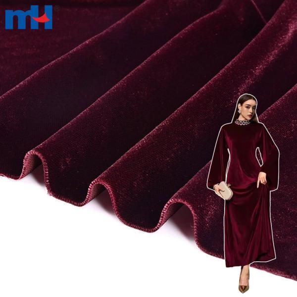 Hashamatli abaya kiyimlari uchun ulgurji mikro koreys baxmal matosi (5000/9000)