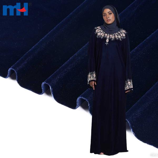 Hashamatli abaya kiyimlari uchun ulgurji mikro koreys baxmal matosi (5000/9000)