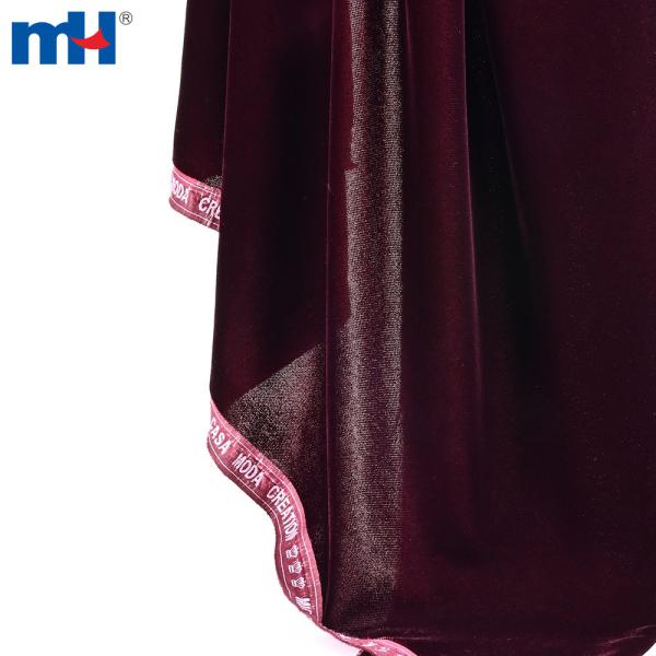 Hashamatli abaya kiyimlari uchun ulgurji mikro koreys baxmal matosi (5000/9000)