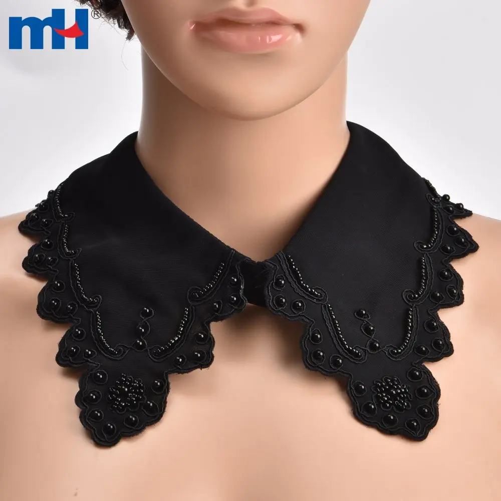Removable cotton and polyester embroidered neck size 25*15 cm