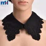 Removable cotton and polyester embroidered neck size 25*15 cm
