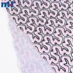 Laminated mesh lace fabric