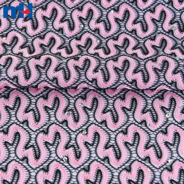 Laminated mesh lace fabric