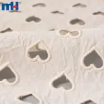 Laser cut embroidered lace