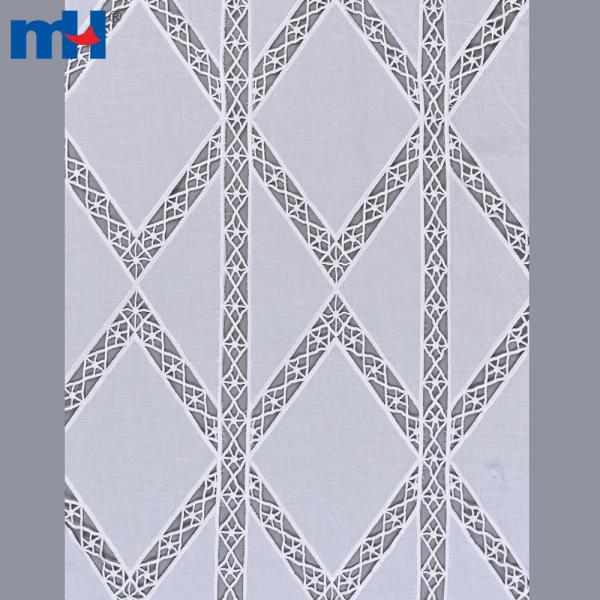 Elegante, lasergeschnittene, bestickte Spitze – Basis aus luxuriöser Baumwolle