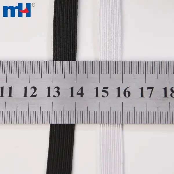 Trenzado elástico de 10 mm, trenzado elástico de látex, trenzado elástico plano
