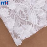 قماش دانتيل شبكي مطرز بالزهور لفستان الزفاف