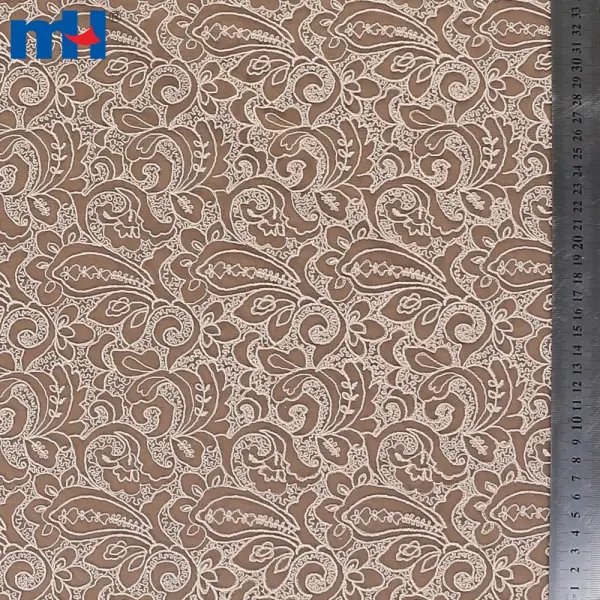 Embroidered mesh fabric
