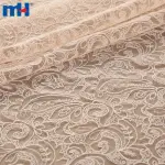 Embroidered mesh fabric
