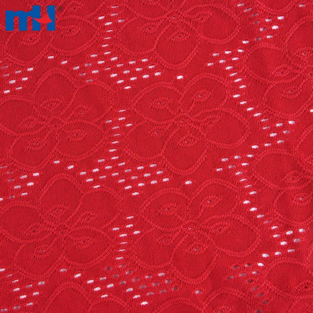 Tissu en dentelle florale en nylon