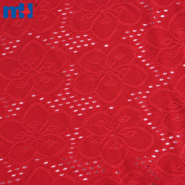 Tissu en dentelle florale en nylon