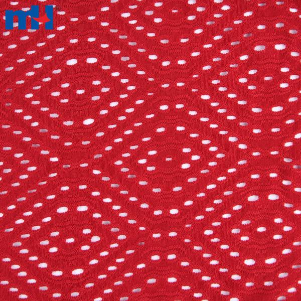 Tissu en dentelle florale en nylon