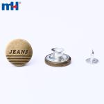 Botones vaqueros de aleación de zinc de 20 mm para ropa vaquera