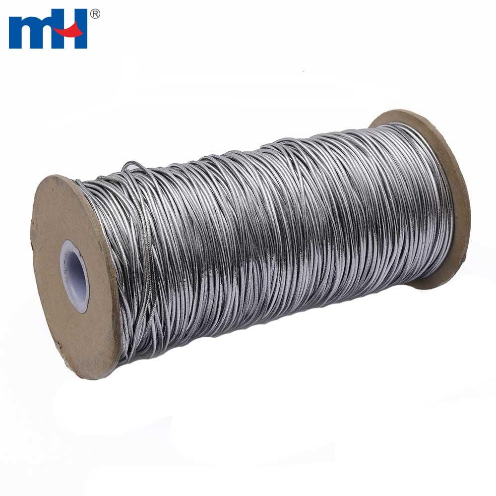 Silver elastic cord