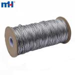 Silver elastic cord