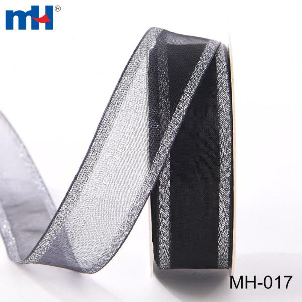 Nastro in tessuto metallico lucido