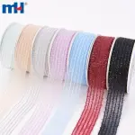 Ruban organza métallique de 1 pouce pour accessoires de cheveux