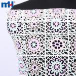 Tissu dentelle arc-en-ciel