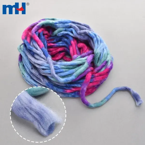 Fio luxuoso com fio bouclé