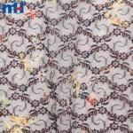 Non-stretch printed lace fabric