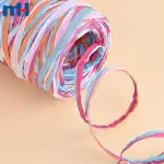 Corde en papier raphia multicolore pour emballage cadeau
