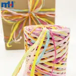 Corde en papier raphia multicolore pour emballage cadeau