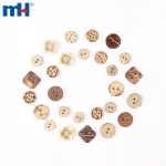 Bouton noix de coco naturelle